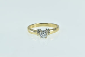 14K 0.47 Ct Diamond Solitaire Engagement Ring Yellow Gold