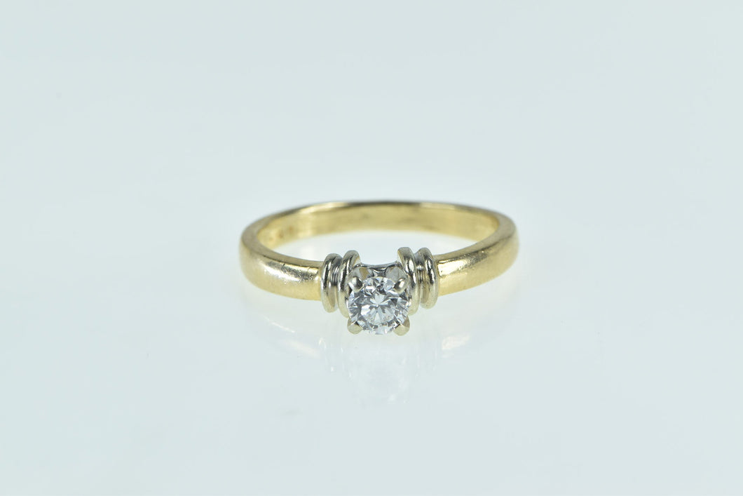 14K 0.47 Ct Diamond Solitaire Engagement Ring Yellow Gold