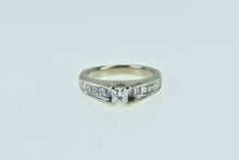 Load image into Gallery viewer, 14K 1.35 Ctw Princess Diamond Engagement Ring White Gold