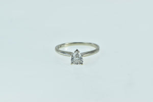 14K 0.39 Ct Pear Diamond Solitaire Engagement Ring White Gold