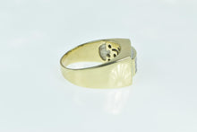 Load image into Gallery viewer, 14K 2.00 Ctw Diamond Squared Men&#39;s Statement Ring Yellow Gold