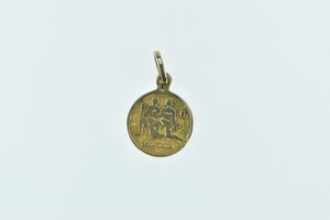 14K Gemini Twins Astrology Zodiac Star Sign Charm/Pendant Yellow Gold