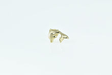 Load image into Gallery viewer, 14K Jumping Dolphin Ocean Animal Single Stud Earring Yellow Gold