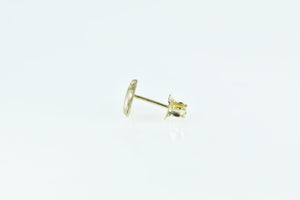 14K Jumping Dolphin Ocean Animal Single Stud Earring Yellow Gold