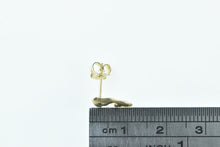 Load image into Gallery viewer, 14K Jumping Dolphin Ocean Animal Single Stud Earring Yellow Gold