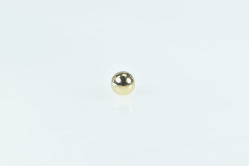 14K 5.9mm Vintage Ball Single Classic Round Stud Earring Yellow Gold