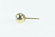 Load image into Gallery viewer, 14K 5.9mm Vintage Ball Single Classic Round Stud Earring Yellow Gold