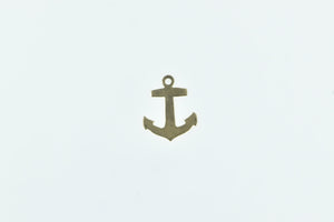 14K Anchor Faith Hope Symbol Nautical Sailing Charm/Pendant Yellow Gold