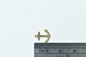 14K Anchor Faith Hope Symbol Nautical Sailing Charm/Pendant Yellow Gold