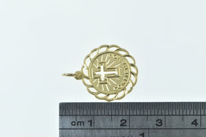 14K Confirmation Catholic Christian Faith Charm/Pendant Yellow Gold