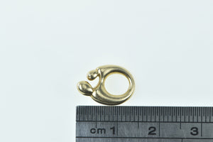 14K Mother Father Parent & Child Love Family Pendant Yellow Gold