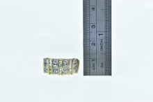 Load image into Gallery viewer, 10K 1.32 Ctw Diamond Channel Striped Band Ring Yellow Gold