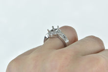 Load image into Gallery viewer, 14K 0.25 Ctw Diamond Oval Engagement Setting Ring White Gold