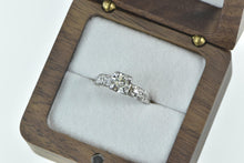 Load image into Gallery viewer, 14K 1940&#39;s 0.41 Ctw Diamond Classic Engagement Ring White Gold