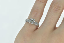 Load image into Gallery viewer, 14K 1940&#39;s 0.41 Ctw Diamond Classic Engagement Ring White Gold