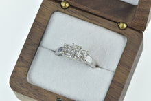 Load image into Gallery viewer, 14K 0.75 Ctw Invis Princess Diamond Engagement Ring White Gold