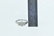 Load image into Gallery viewer, 14K 0.75 Ctw Invis Princess Diamond Engagement Ring White Gold