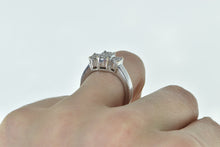 Load image into Gallery viewer, 14K 0.75 Ctw Invis Princess Diamond Engagement Ring White Gold