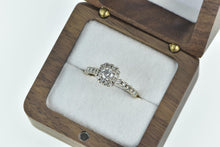 Load image into Gallery viewer, 14K 0.65 Ctw Classic Diamond Halo Engagement Ring White Gold