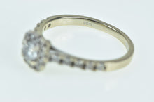 Load image into Gallery viewer, 14K 0.65 Ctw Classic Diamond Halo Engagement Ring White Gold