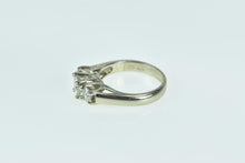 Load image into Gallery viewer, 14K 1.42 Ctw Moissanite Three Stone Trellis Engagement Ring White Gold