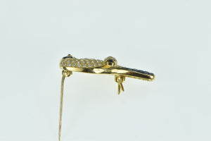 18K 2.50 Ctw Pave Diamond Sapphire Parrots Pin/Brooch Yellow Gold