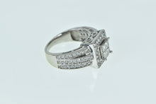 Load image into Gallery viewer, 14K 1.00 Ctw Invis Princess Diamond Engagement Ring White Gold