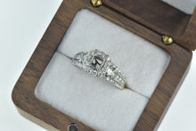 Load image into Gallery viewer, 14K 1.10 Ctw Diamond Princess Engagement Setting Ring White Gold