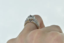 Load image into Gallery viewer, 14K 1.10 Ctw Diamond Princess Engagement Setting Ring White Gold