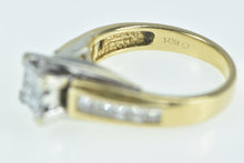 Load image into Gallery viewer, 14K 1.00 Ctw Invis Princess Diamond Engagement Ring Yellow Gold