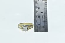 Load image into Gallery viewer, 14K 1.00 Ctw Invis Princess Diamond Engagement Ring Yellow Gold