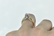 Load image into Gallery viewer, 14K 1.00 Ctw Invis Princess Diamond Engagement Ring Yellow Gold