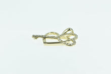 Load image into Gallery viewer, 10K Vintage Diamond Heart Skeleton Key Love Pendant Yellow Gold