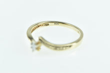 Load image into Gallery viewer, 10K Marquise Diamond Solitaire Vintage Promise Ring Yellow Gold