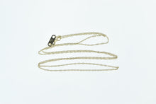 Load image into Gallery viewer, 10K 0.7mm Rolling Twist Link Cable Chain Necklace 18&quot; Yellow Gold