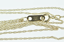 Load image into Gallery viewer, 10K 0.7mm Rolling Twist Link Cable Chain Necklace 18&quot; Yellow Gold