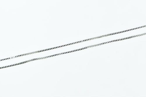 10K 0.5mm Box Link Classic Vintage Square Chain Necklace 18.75