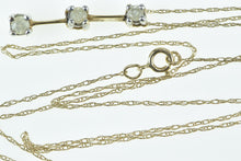 Load image into Gallery viewer, 10K 0.20 Ctw Tiered Diamond Drop Bar Chain Necklace 18.75&quot; Yellow Gold