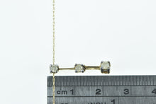 Load image into Gallery viewer, 10K 0.20 Ctw Tiered Diamond Drop Bar Chain Necklace 18.75&quot; Yellow Gold