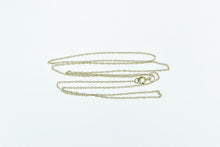 Load image into Gallery viewer, 10K 0.8mm Rolling Curb Link Vintage Chain Necklace 18.5&quot; Yellow Gold