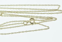 Load image into Gallery viewer, 10K 0.8mm Rolling Curb Link Vintage Chain Necklace 18.5&quot; Yellow Gold