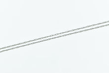 Load image into Gallery viewer, 10K 0.7mm Rolling Link Woven Twist Chain Necklace 19.75&quot; White Gold