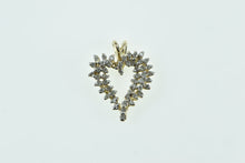 Load image into Gallery viewer, 10K Vintage Diamond Classic Heart Love Symbol Pendant Yellow Gold