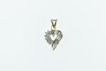 Load image into Gallery viewer, 10K Vintage Classic Diamond Heart Love Symbol Pendant Yellow Gold