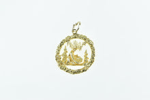Load image into Gallery viewer, 10K Alaskan Gold Rush Prospector Pan Sifter Charm/Pendant Yellow Gold