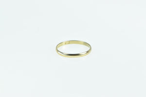 10K 1.4mm Child's Band Simple Vintage Baby Ring Yellow Gold
