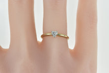 Load image into Gallery viewer, 14K 0.25 Ct Heart Solitaire Diamond Engagement Ring Yellow Gold