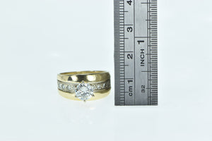 14K 1.29 Ctw Diamond Vintage Engagement Ring Yellow Gold