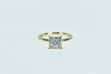 Load image into Gallery viewer, 14K 0.48 Ctw 1940&#39;s Diamond Square Engagement Ring Yellow Gold