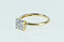 Load image into Gallery viewer, 14K 0.48 Ctw 1940&#39;s Diamond Square Engagement Ring Yellow Gold